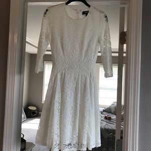 Lulus white lace dress